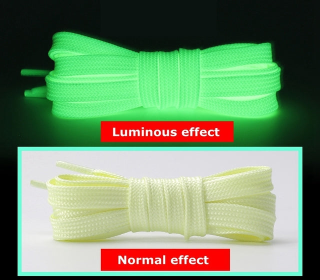 Cordones de Zapatos Fluorescentes que Brillan en la Oscuridad - Cordones de Zapatos Luminosos de Ne?n de Alta Visibilidad para Zapatillas y Zapatos Casuales