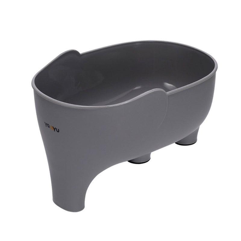 Confezione da 2 cestelli a forma di elefante per scolapiatti - Set multifunzione di scolapiatti e cestello per lavaggio verdure