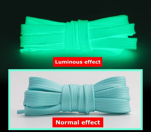 Cordones de Zapatos Fluorescentes que Brillan en la Oscuridad - Cordones de Zapatos Luminosos de Ne?n de Alta Visibilidad para Zapatillas y Zapatos Casuales