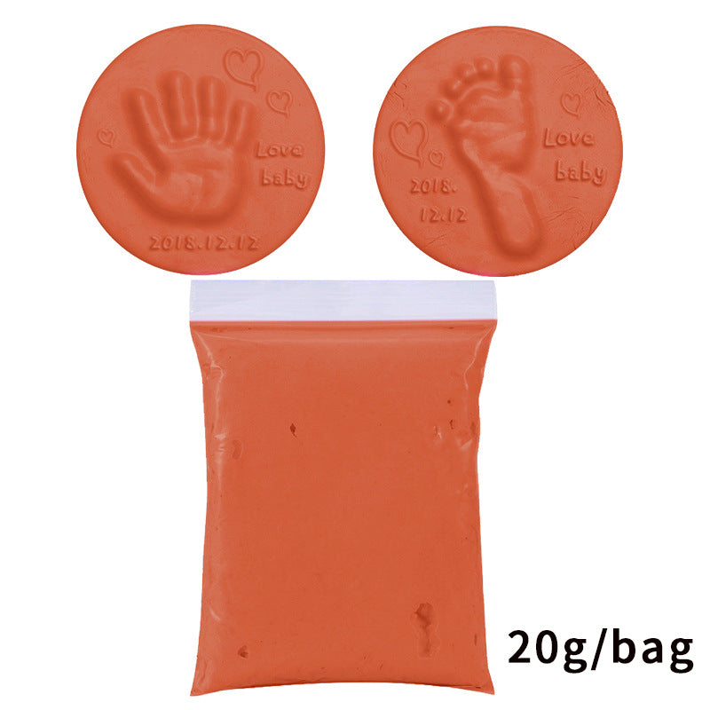 Baby Clay Footprint Ornament Kit - Håndaftryk og fodaftryksminde til hukommelsen til nyfødte