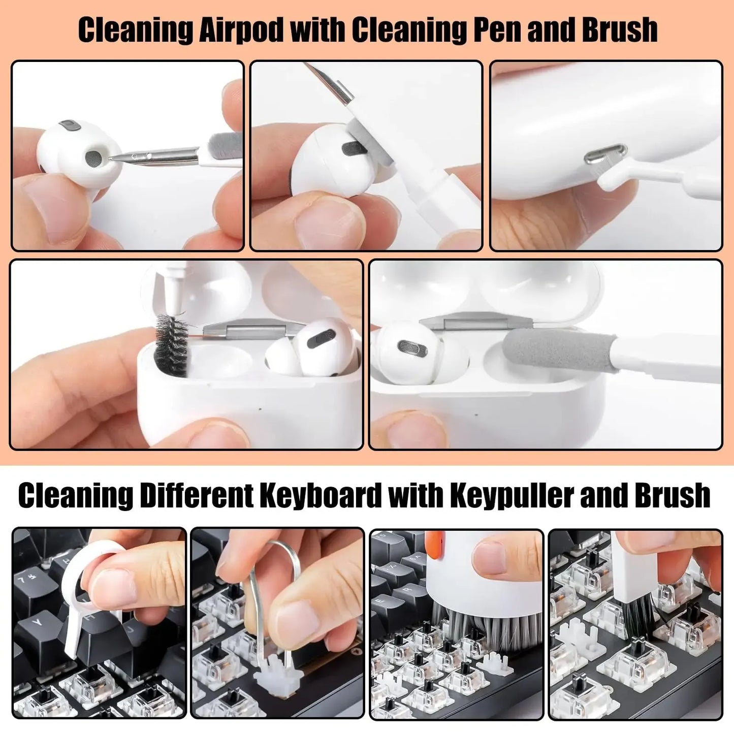 20 In 1 Electronics Cleaning Kit With Brushes And Tools