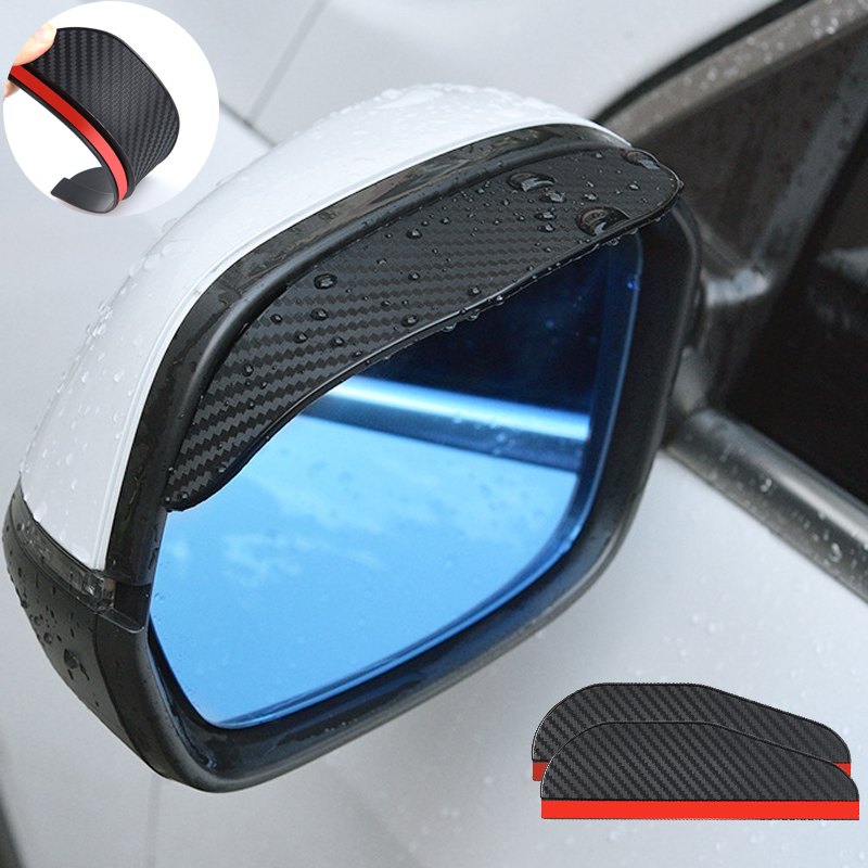 Universal Car Rear Mirror Rain Eyebrow - Side Mirror Rain Guard Visor for Clear Visibility in Rainy Weather