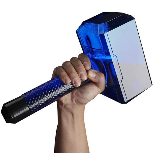 Butelka na wodę w kształcie młota Thora - Mjolnir o pojemności 1,7 l (57 uncji) bez BPA, sportowa butelka na wodę Marvel do siłowni, wędrówek i aktywności na świeżym powietrzu