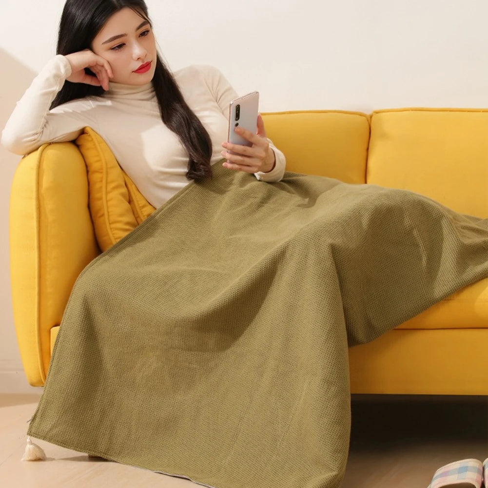 3 heat settings wearable electric heating blanket