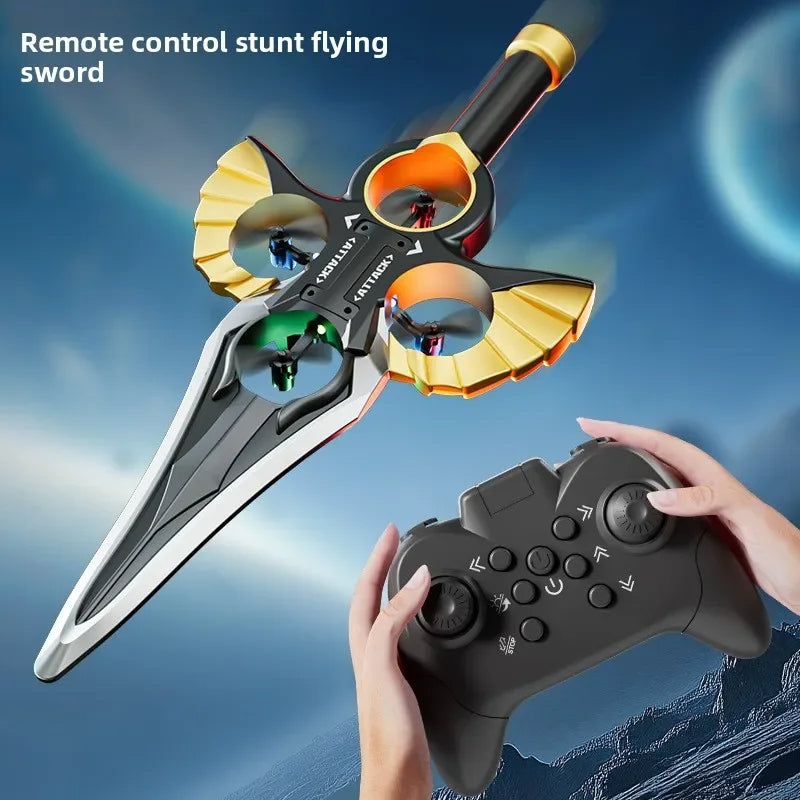 3 Speed Modes Flying Sword Drone RC Glider Gesture Control 360 Flip Stunts LED Lights