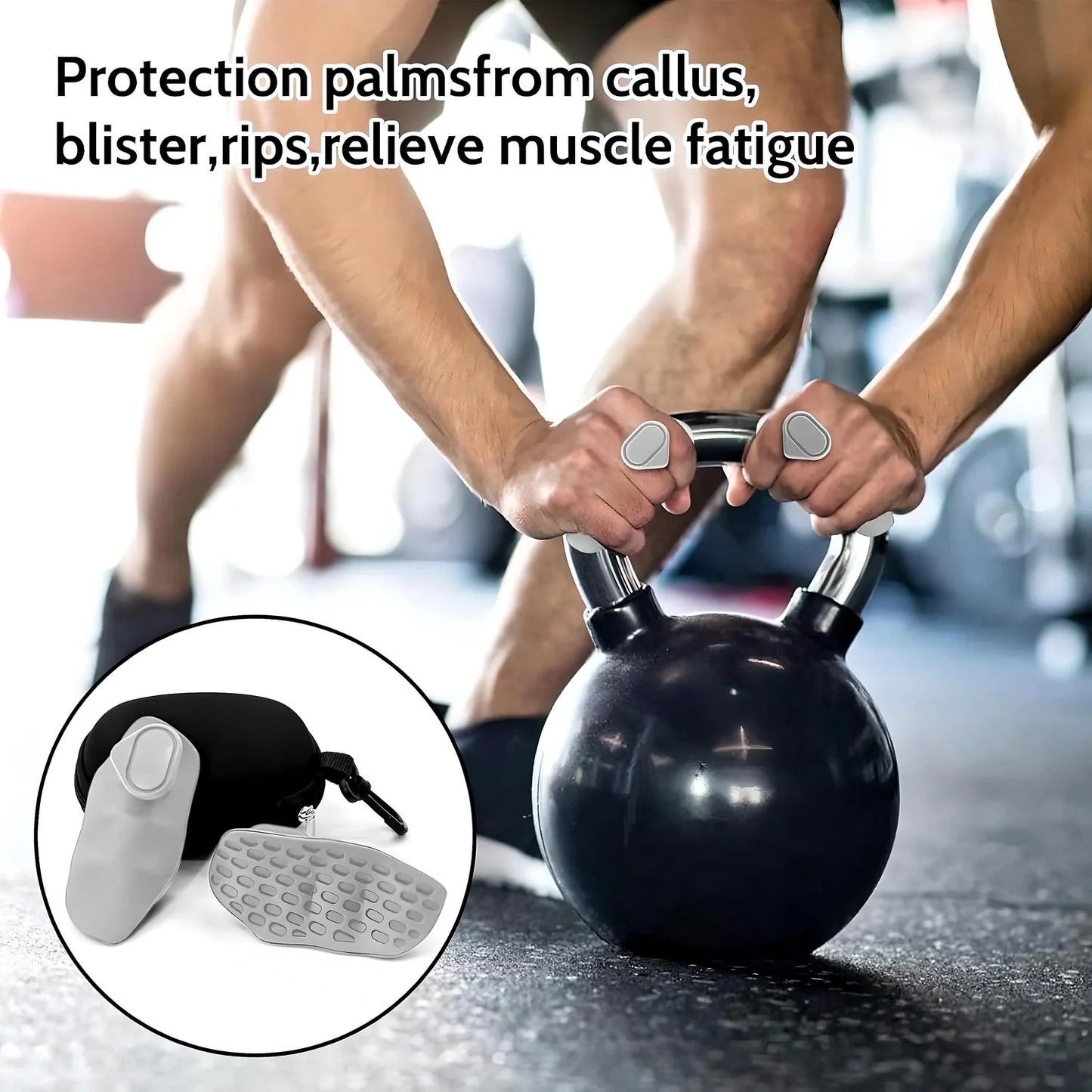 Impugnature per Allenamento della Forza - Impugnature per Sollevamento Pesi Premium Antiscivolo per Protezione dei Calli e Controllo della Presa Migliorato