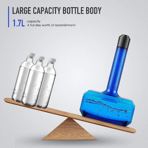 Butelka na wodę w kształcie młota Thora - Mjolnir o pojemności 1,7 l (57 uncji) bez BPA, sportowa butelka na wodę Marvel do siłowni, wędrówek i aktywności na świeżym powietrzu