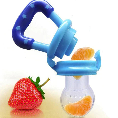 3x Silikon Bebek Meyve Emziği - Güvenli Kendi Kendine Beslenme için BPA İçermeyen Gıda Sınıfı Silikon Diş Kaşıyıcı