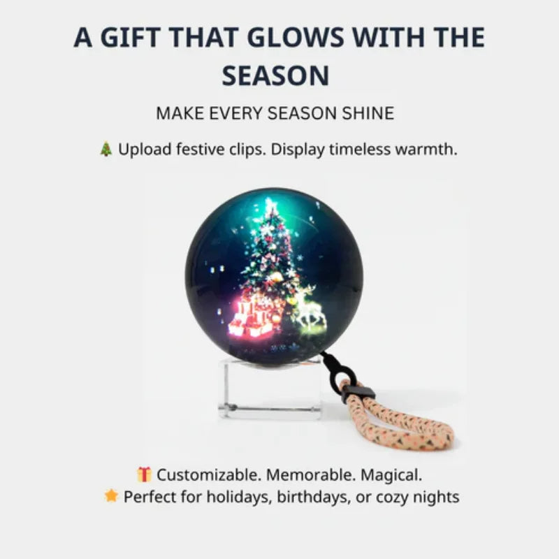 3D Video Crystal Ball Digital Display Sphere з можливістю налаштування з відтворенням звуку