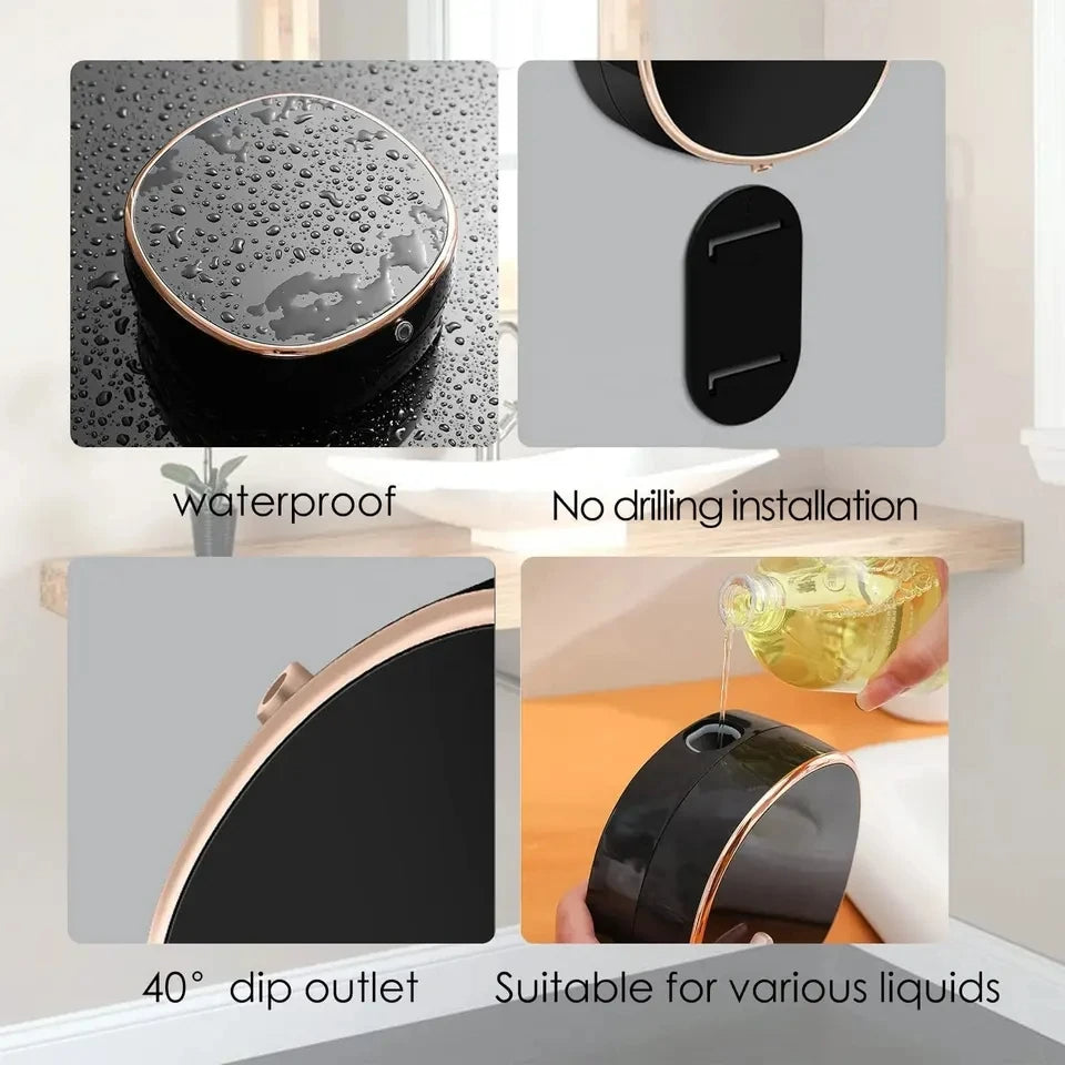 Automatisk skummende håndsæbedispenser - berøringsfri sensor sæbedispenser med justerbare indstillinger