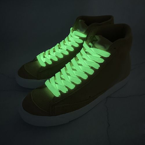 Cordones de Zapatos Fluorescentes que Brillan en la Oscuridad - Cordones de Zapatos Luminosos de Ne?n de Alta Visibilidad para Zapatillas y Zapatos Casuales