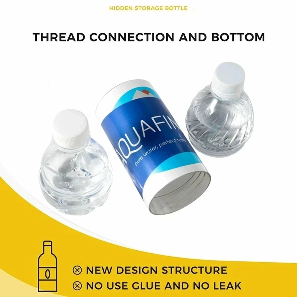 Afledningssikker vandflaske med skjult opbevaringsrum - hemmelig opbevaringsbeholder til værdigenstande