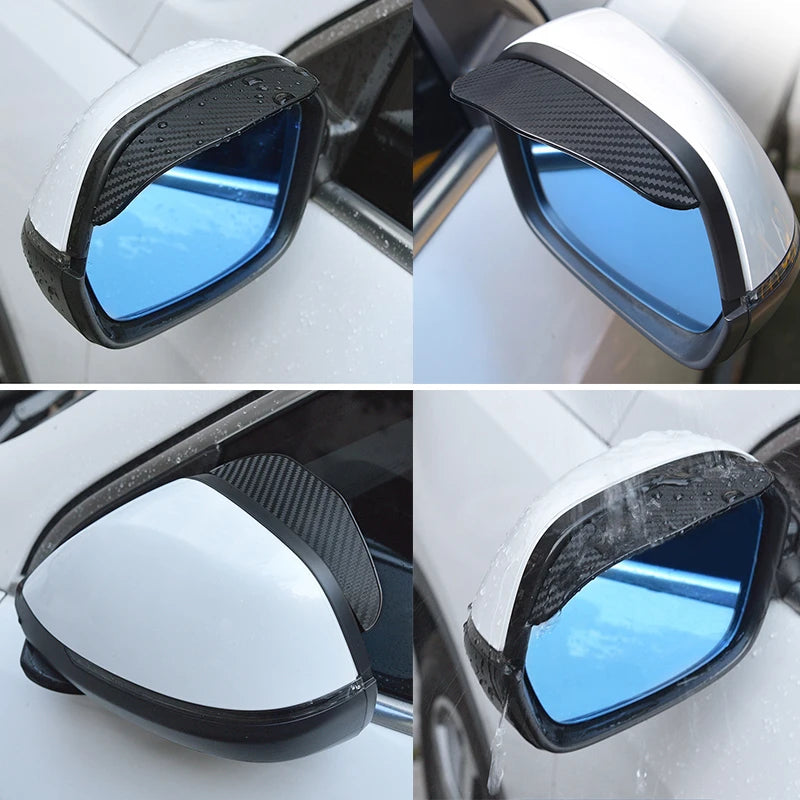 Universal Car Rear Mirror Rain Eyebrow - Side Mirror Rain Guard Visor for Clear Visibility in Rainy Weather