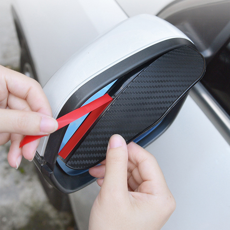 Universal Car Rear Mirror Rain Eyebrow - Side Mirror Rain Guard Visor for Clear Visibility in Rainy Weather