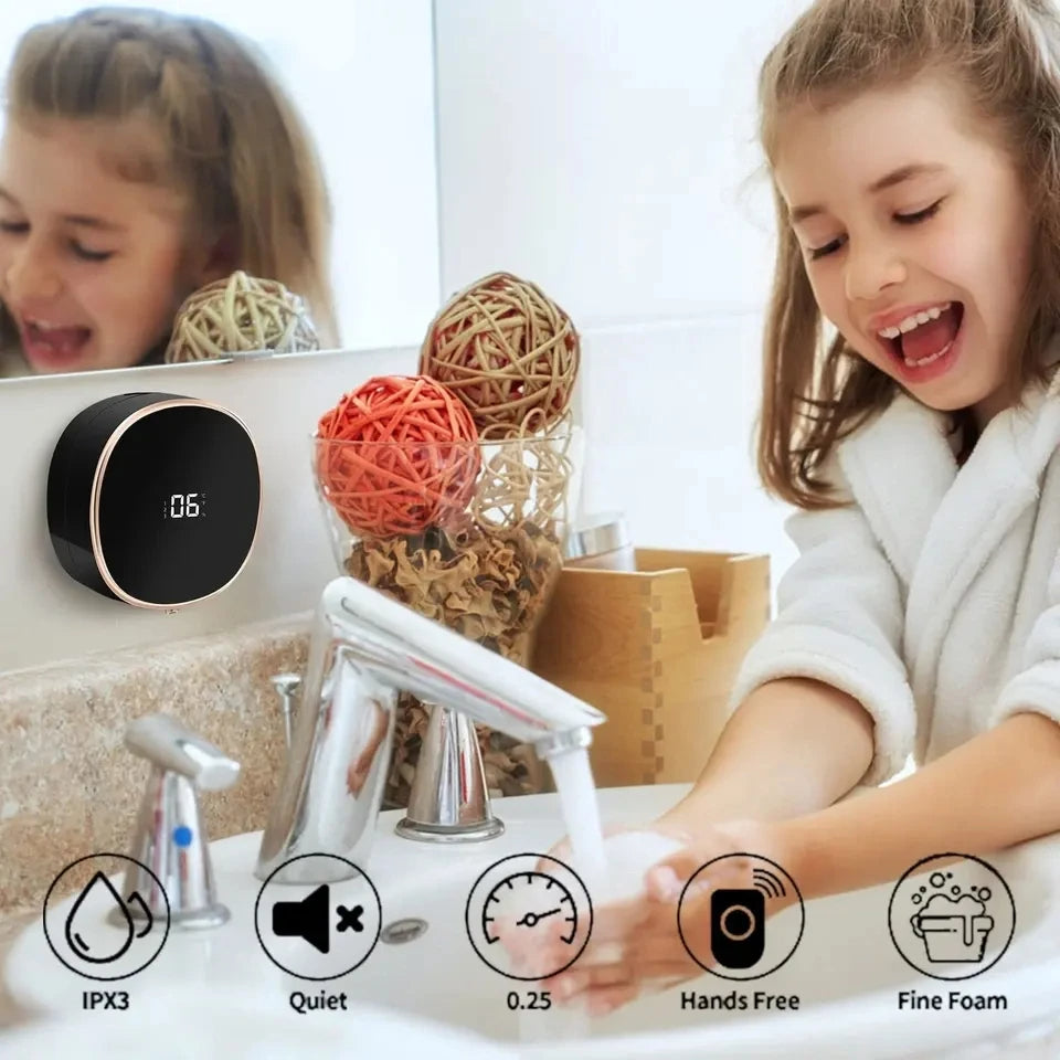 Automatisk skummende håndsæbedispenser - berøringsfri sensor sæbedispenser med justerbare indstillinger