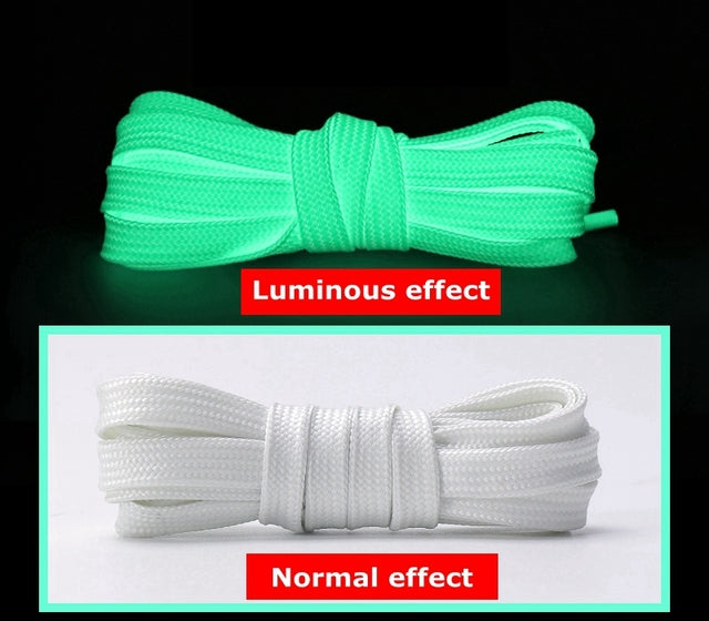 Cordones de Zapatos Fluorescentes que Brillan en la Oscuridad - Cordones de Zapatos Luminosos de Ne?n de Alta Visibilidad para Zapatillas y Zapatos Casuales
