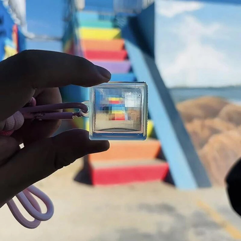 8 Bit Pixel Filter Keychain Retro Lens for Artistic Photography and Gaming