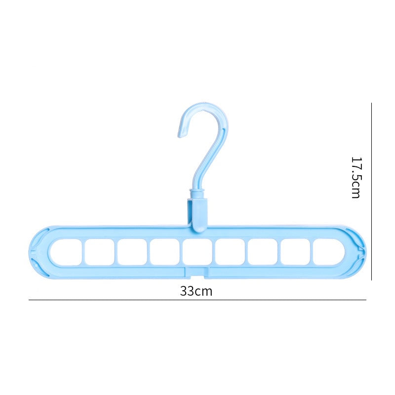9 in 1 Magic Space Saving Hanger 360 Degree Rotating Cascading Closet Organizer Multi Color