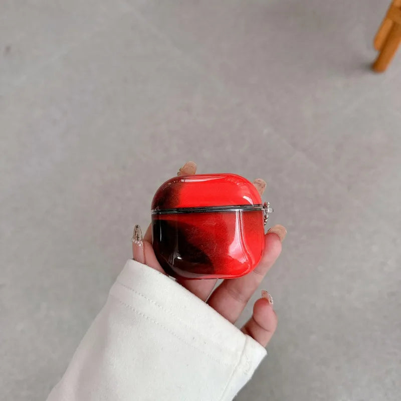 Cover Luminosa Sabbia Quicksand per AirPods - Copertura Protettiva che Brilla al Buio con Sabbia Liquida in Movimento per AirPods Pro 4, 3, 2 e Modelli Originali