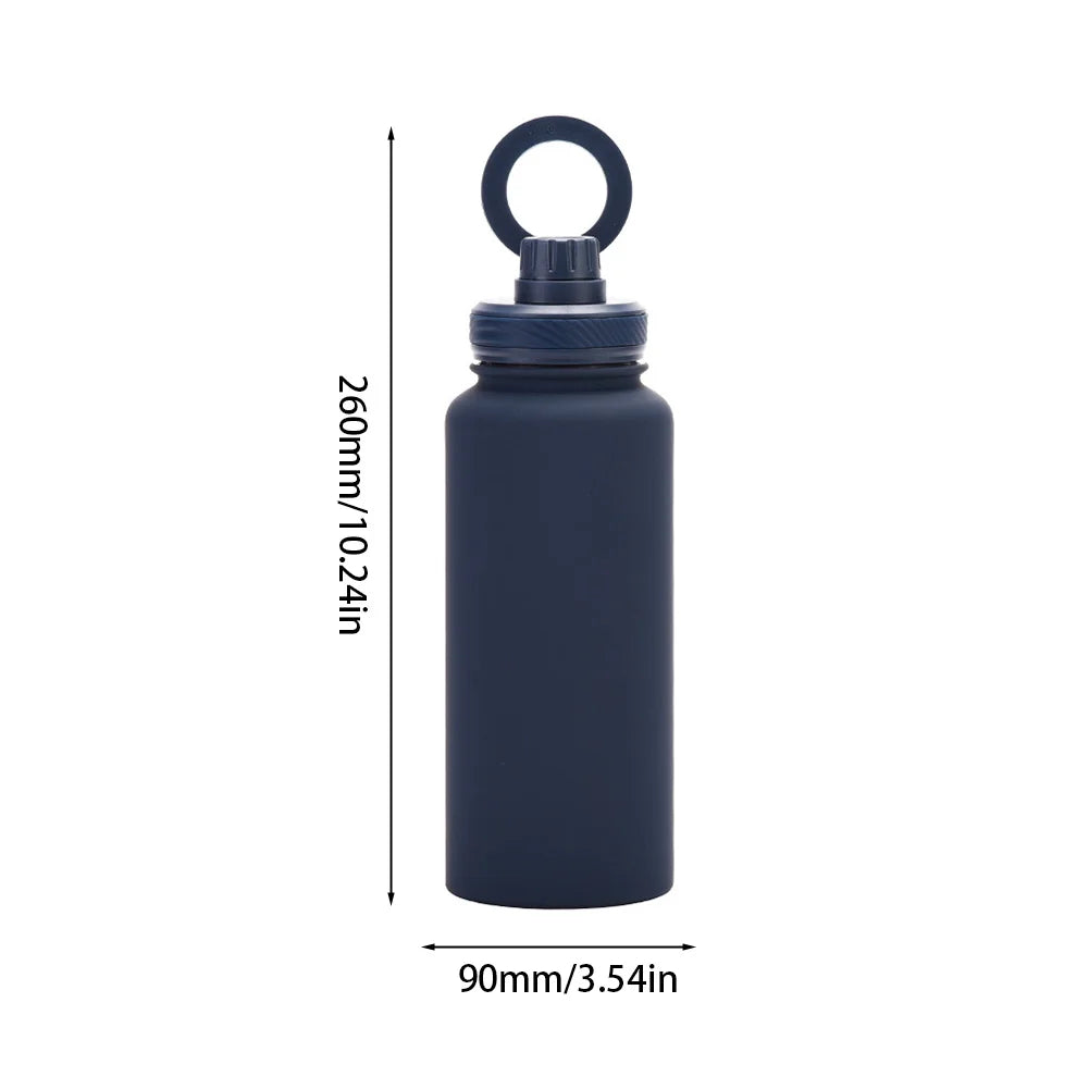 Insulated Stainless Steel Water Bottle with MagSafe Compatible Phone Mount - 1L All-in-One Hydration and Hands-Free Solution