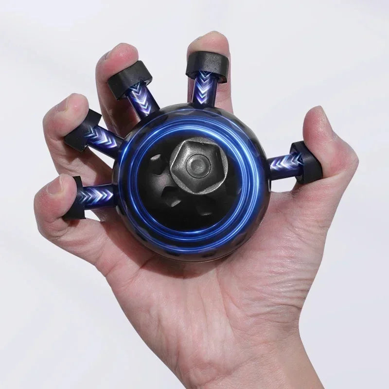 Justerbar Finger Grip Strengthener Håndtræner for atleter Musikere og Rehabilitering Rød