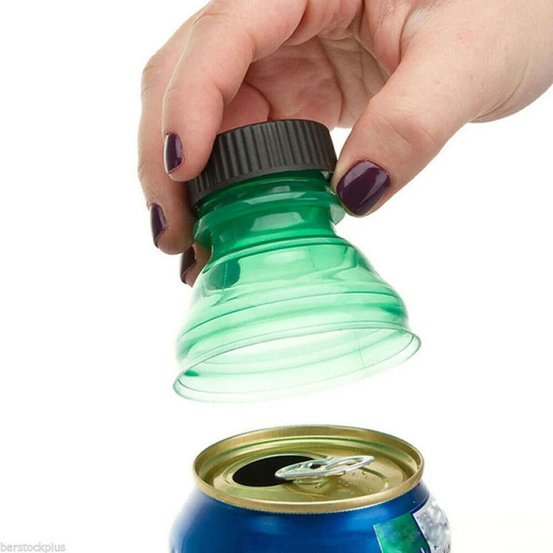 Air Tight 6 Pack Reusable Soda Can Lids Spill Proof Covers for Beverages Beer and Soda