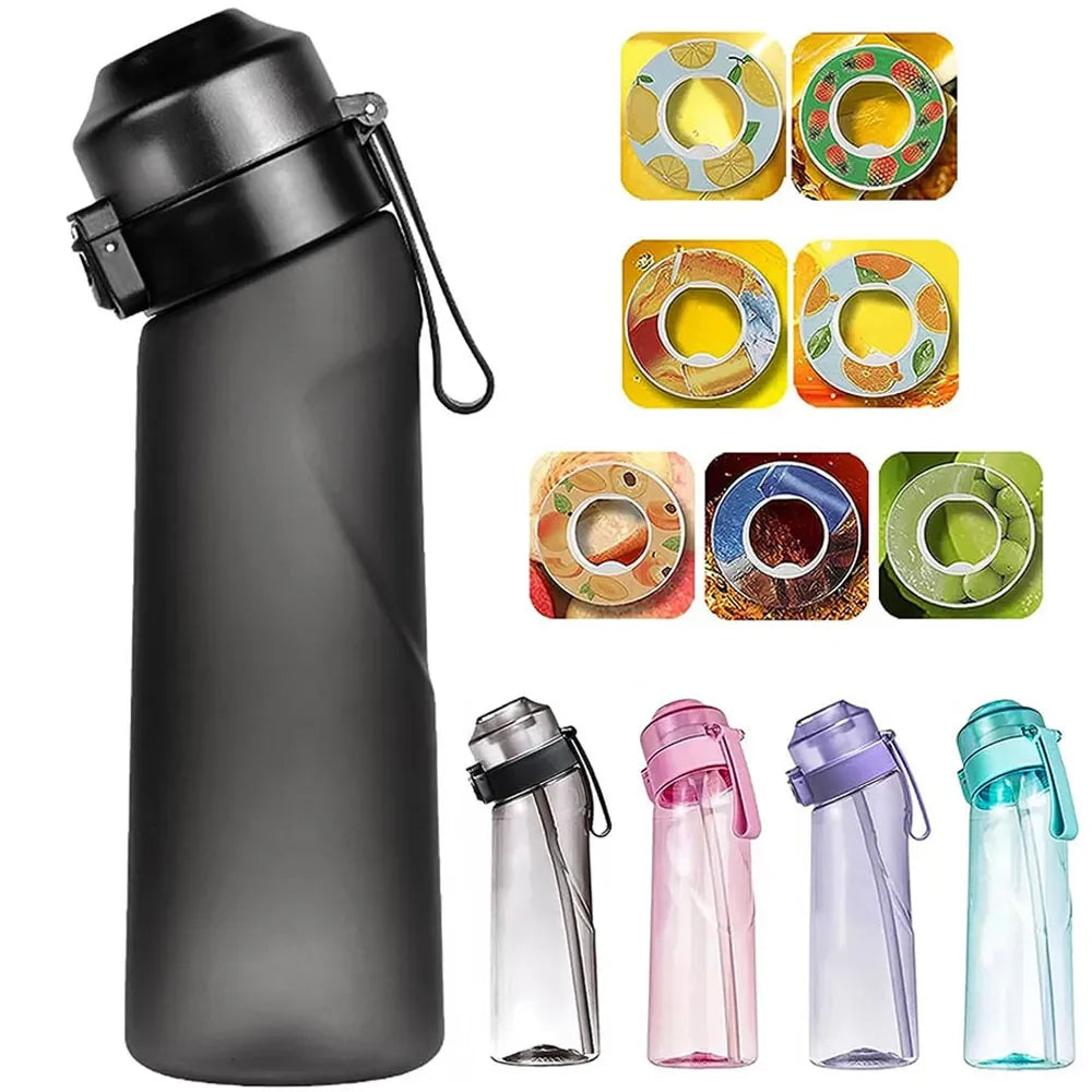 Air Up Flavored Water Bottle 650ml with 7 Fruit Fragrance Pods Sugar Free Zero Calorie Scent Based Hydration System White