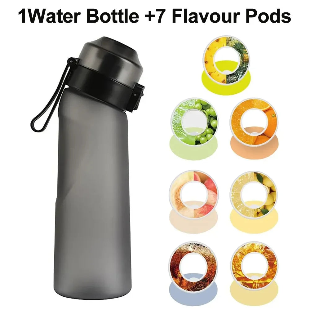 Air Up Flavored Water Bottle 650ml with 7 Fruit Fragrance Pods Sugar Free Zero Calorie Scent Based Hydration System Yellow
