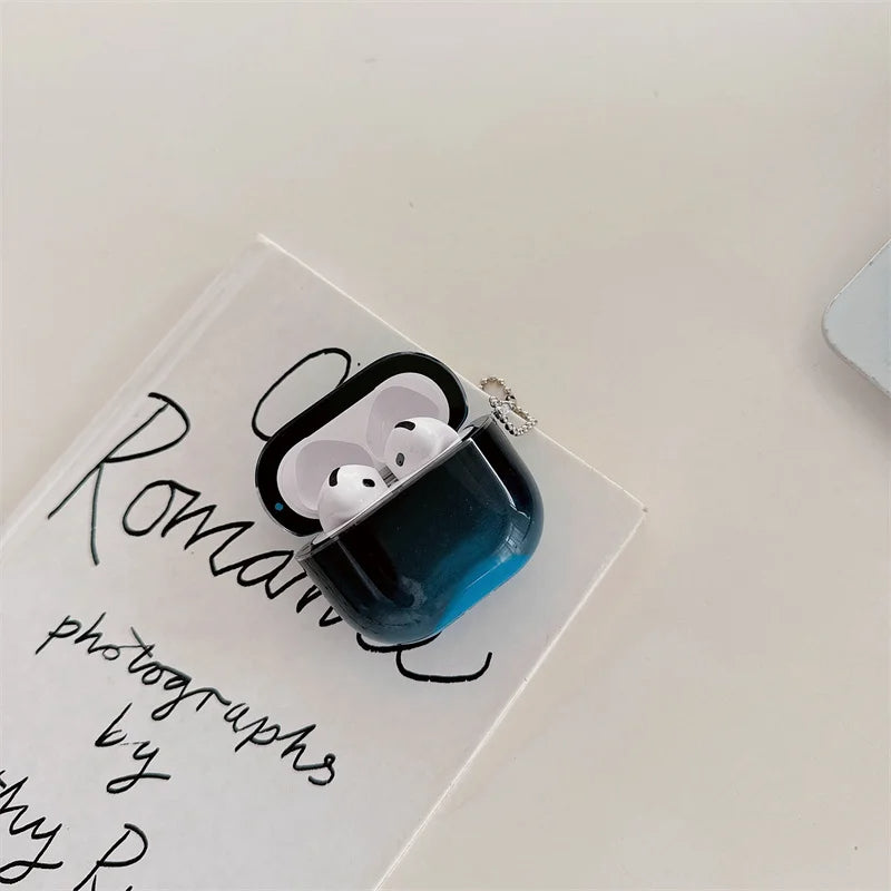AirPods Case Luminous Quicksand Glow in the Dark Protective Cover with Moving Liquid Sand for Pro 4 3 2 and Original Models