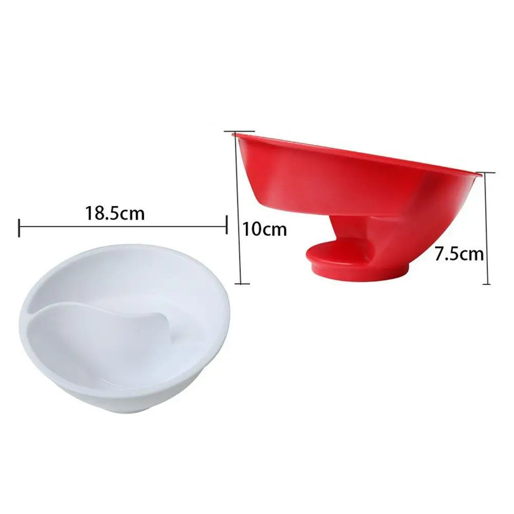 Anti Soggy Separated Cereal Bowl Never Soggy Design with Dry Wet Separation for Perfect Crunch Every Time Yellow