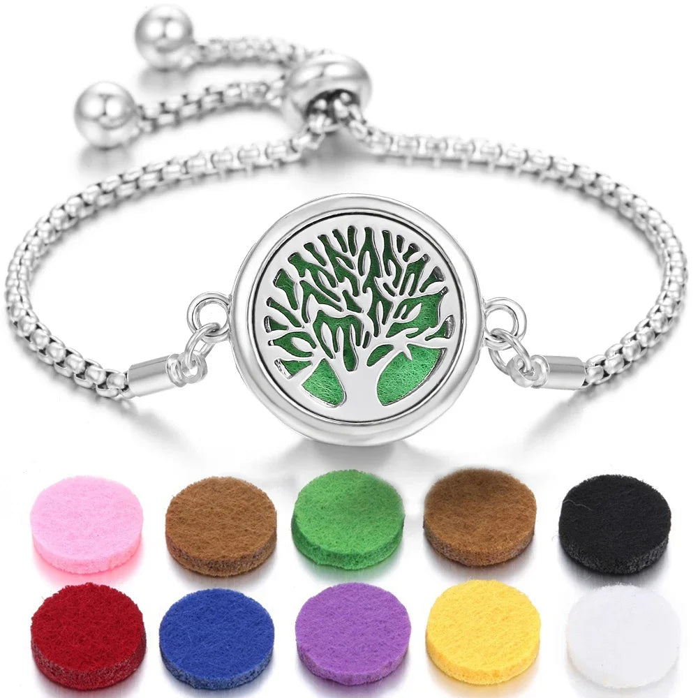 Aromatherapy Scent Bracelet Essential Oil Diffuser Locket Jewelry General