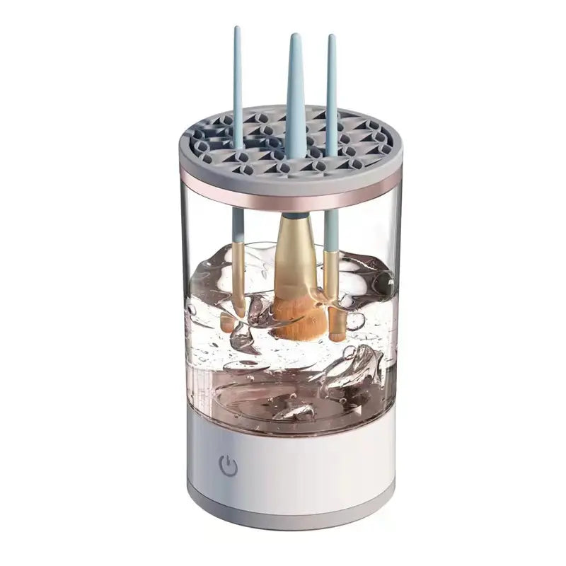 Automatischer elektrischer Make-up-Pinselreiniger und -trockner mit Schallvibrationstechnologie, tragbare USB-betriebene Tiefenreinigungsmaschine, Blau
