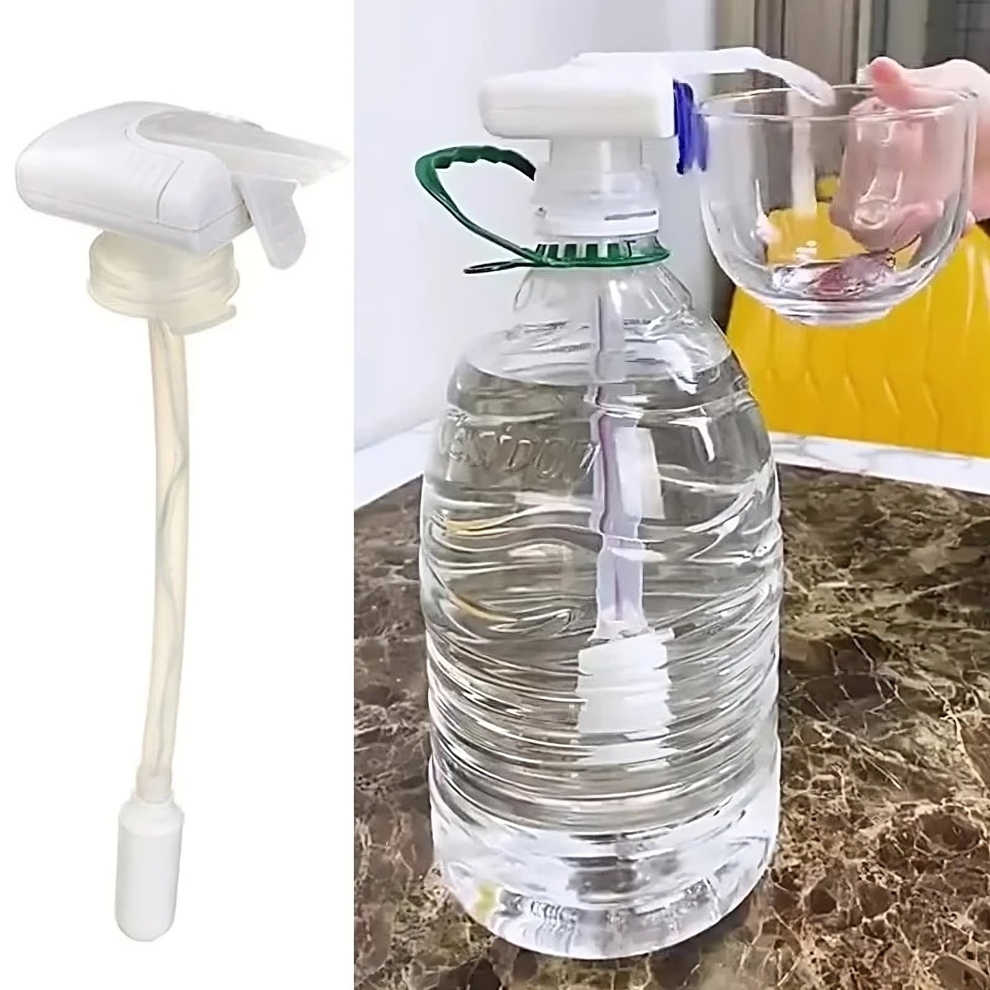 موزع حليب أوتوماتيكي بدون استخدام اليدين، صنبور كهربائي لأباريق وزجاجات المشروبات - أسود
