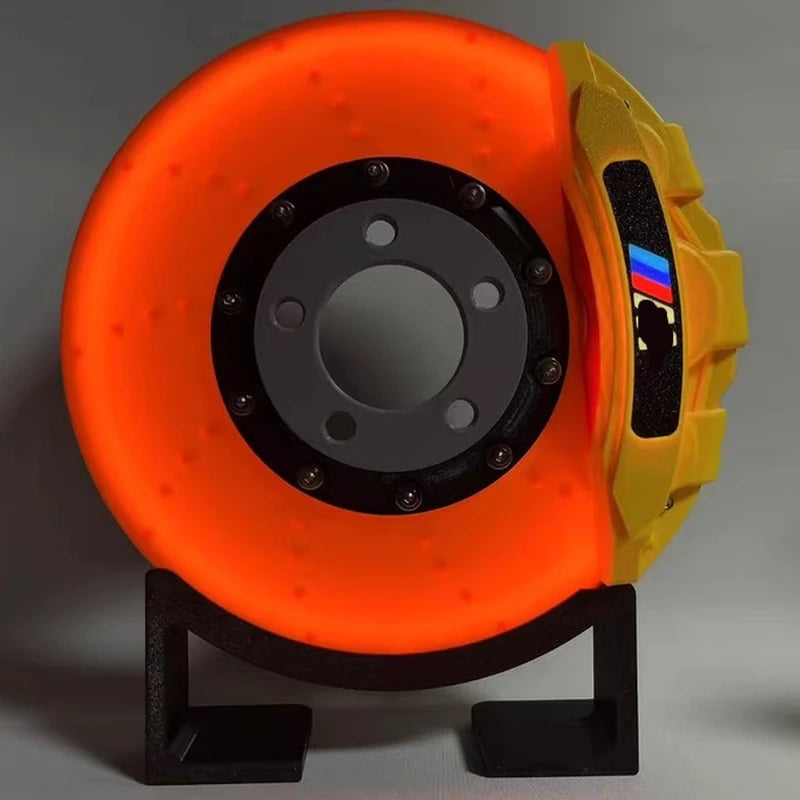 Automotive Racing Rotor Lamp Creative DIY Brake Disc LED Atmosphere Light for Car Enthusiasts