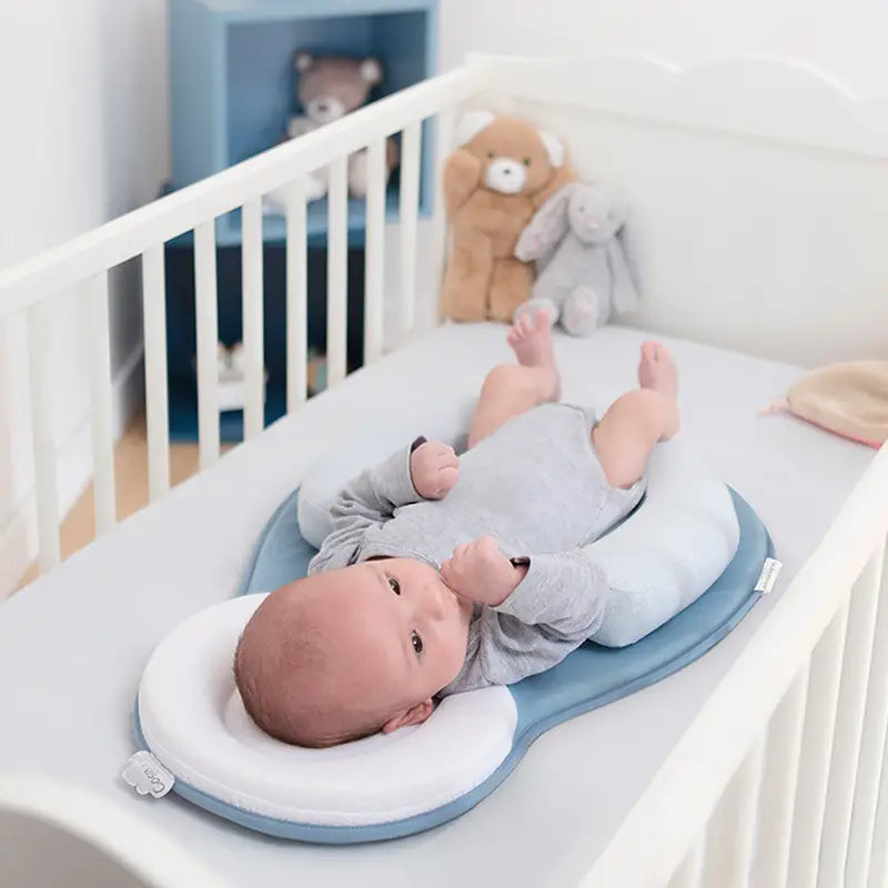 Baby Anti-Rollover Sovepude Børnelæge Anbefalet Nyfødt Sleep Positioner Safe Side Sove Fladt Hoved Syndrom Forebyggelse Grå