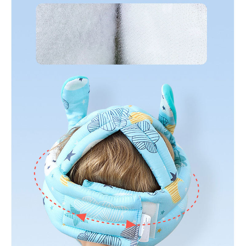Baby Toddler Safety Anti-Collision Helmet Soft Head Protection for Crawling Walking Standing Beige
