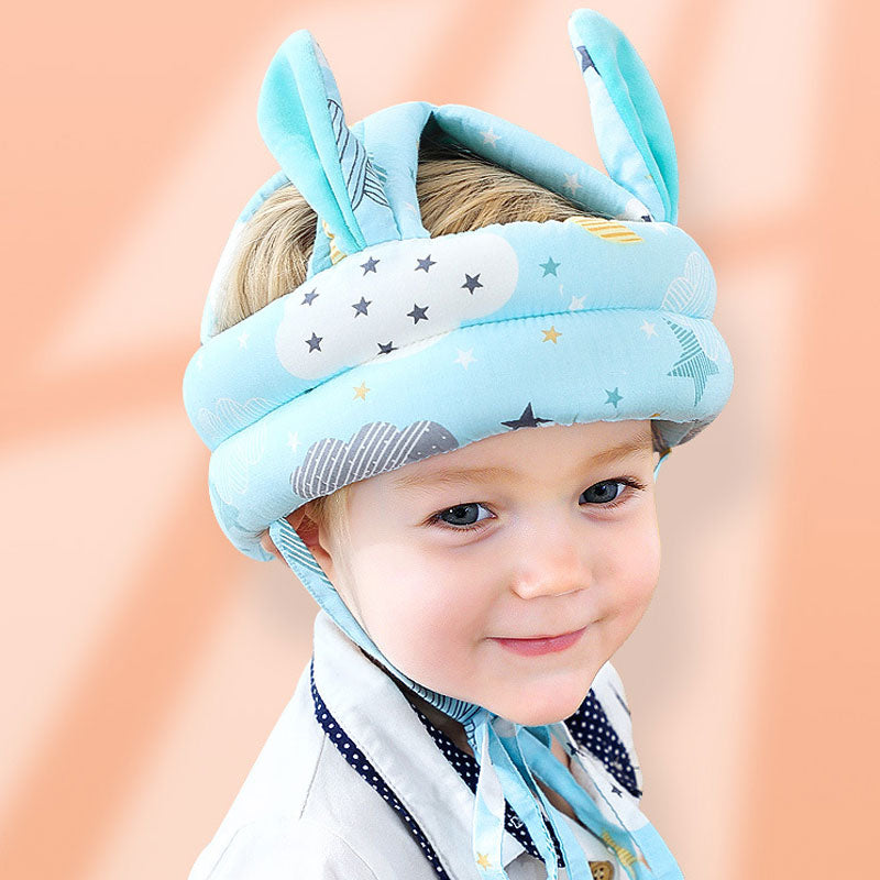 Baby Toddler Safety Anti-Collision Helmet Soft Head Protection for Crawling Walking Standing Gray