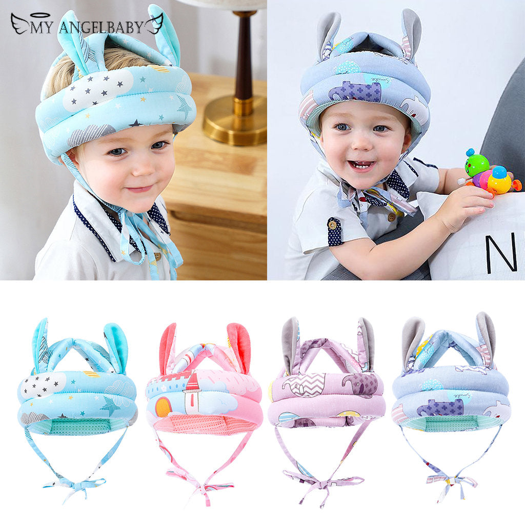 Baby Toddler Safety Anti-Collision Helmet Soft Head Protection for Crawling Walking Standing Pink