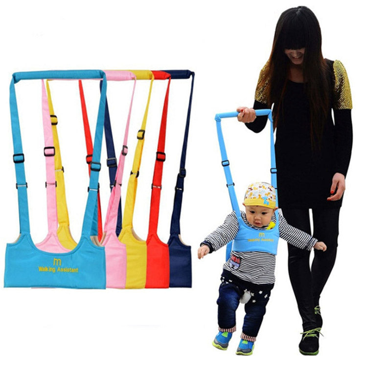 Baby gå-sele Toddler Walker Assistant bælte Spædbarn Walk Learning Helper Sikkerhedssele i 6-14 måneder Grå