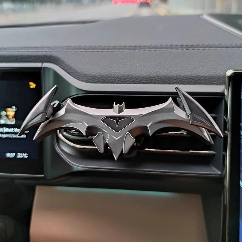 Bat Shaped Gravity Phone Holder for Cars Universal Vent Mount with Automatic Locking for 4 to 6.5 Inch Phones Black