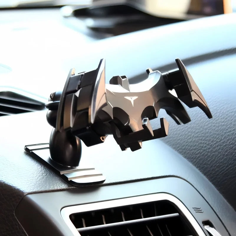 Bat Shaped Gravity Phone Holder for Cars Universal Vent Mount with Automatic Locking for 4 to 6.5 Inch Phones White