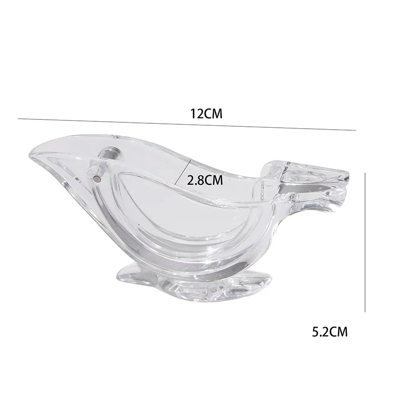 Bird Shaped Lemon Juice Press Acrylic Manual Citrus Juicer for Fresh Lemon Lime and Orange Juice
