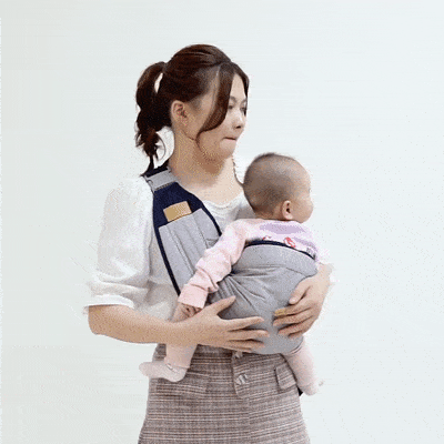 Breathable Mesh Baby Shoulder Carrier Wrap Ergonomic Newborn to Toddler Sling with Padded Shoulders Black