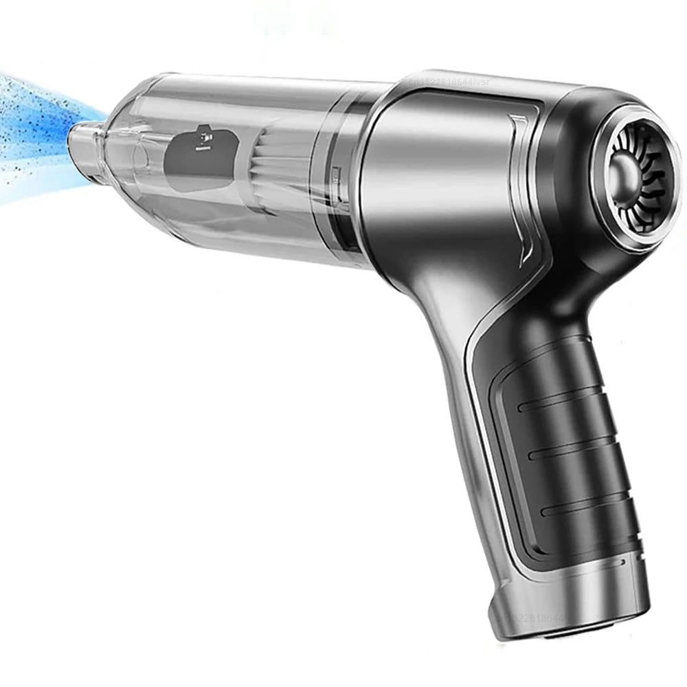 Bilstøvsuger og blæser lavet af materialer af høj kvalitet, giver kraftfulde suge- og blæsefunktioner, let og bærbar til nem bilrengøring.