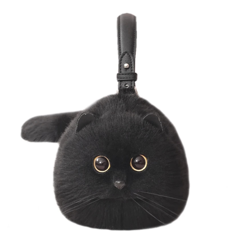 Cat Håndtaske lavet af højkvalitets, holdbare materialer, stilfuldt kattedesign, rummelig og let, perfekt til daglig brug, fester eller afslappede udflugter.