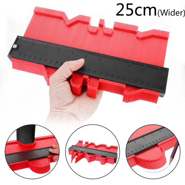 Contour Gauge Profile Duplicator Precise Shape Copying Tool for Woodworking Tile Cutting and Flooring General