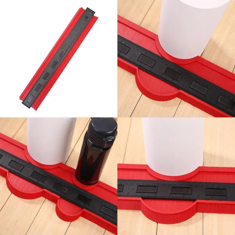 Contour Gauge Profile Duplicator Woodworking Tile Cutting Flooring Precise Shape Copying Tool Blue