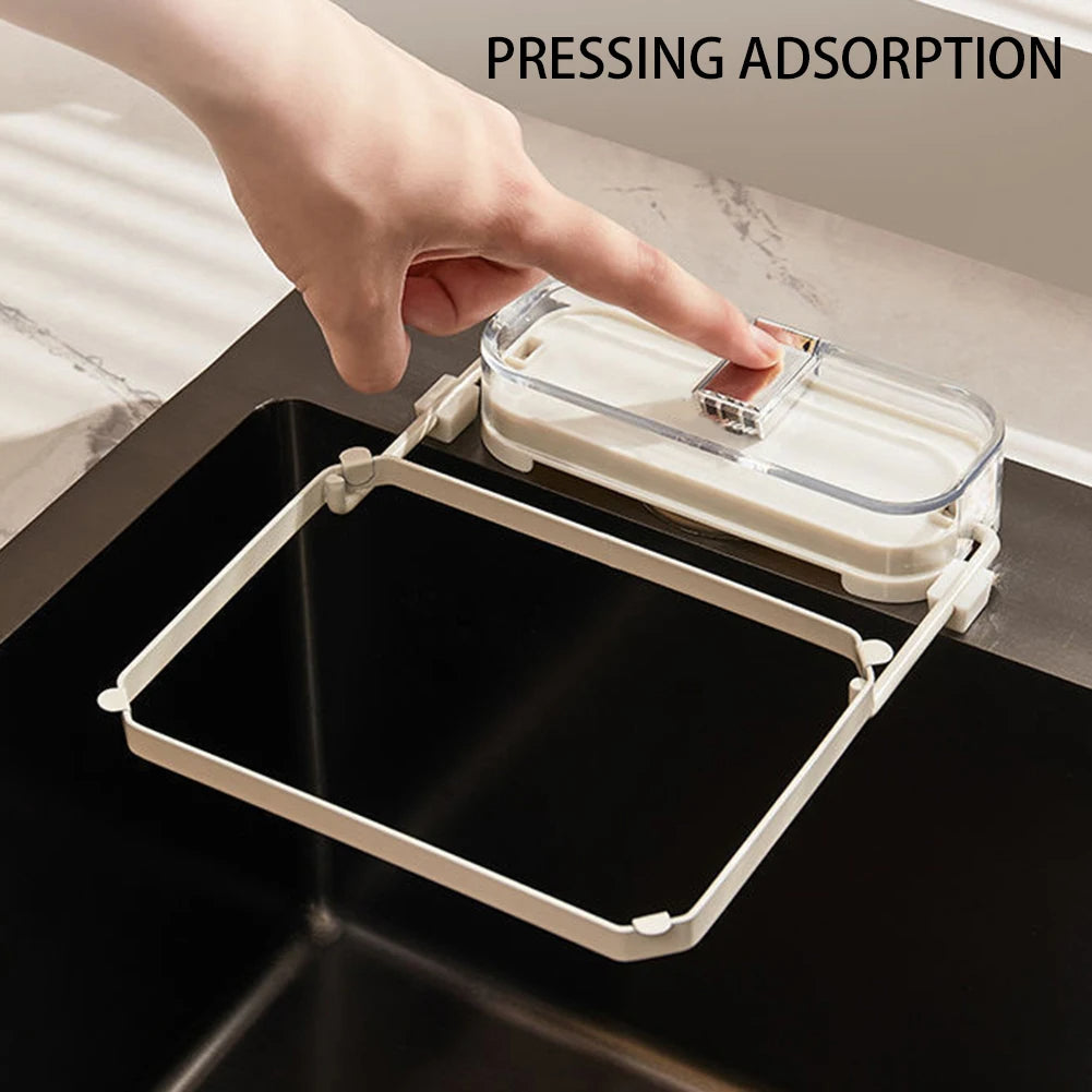 Corner Drainage Triangle Kitchen Sink Filter Net with Fine Mesh Bags and Suction Cup Base