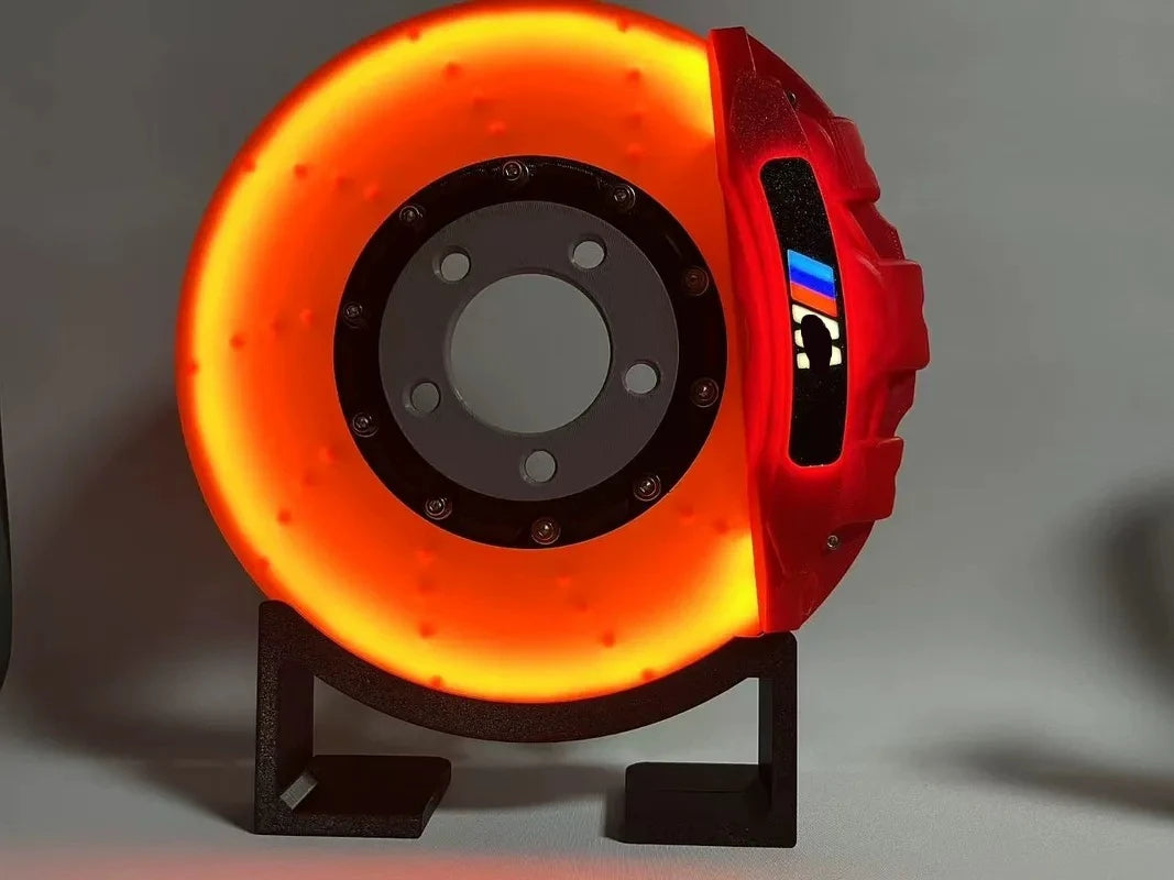 Creative Automotive Racing Rotor Lamp Brake Disc LED Atmosphere Light for Car Enthusiasts