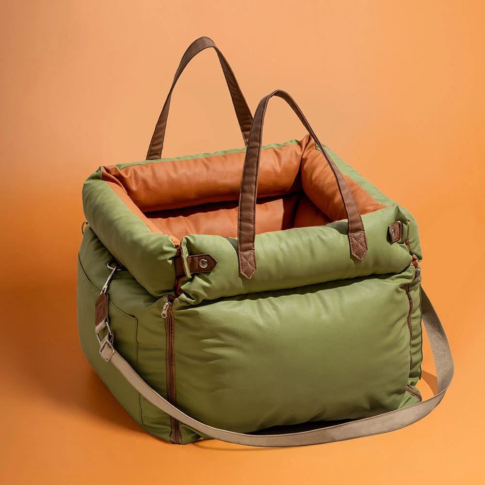 Dog Car Travel Seat Bed with Safety Buckle